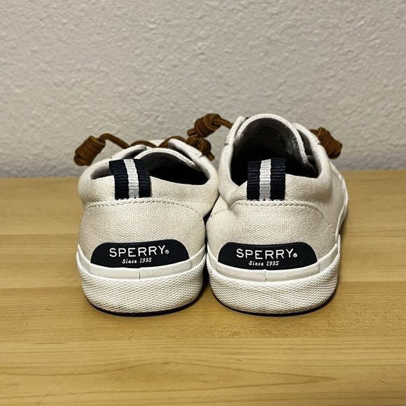 Sperry Crest Vibe  Womens Size 8 Canvas Platform White Sneakers - Picture 5 of 8